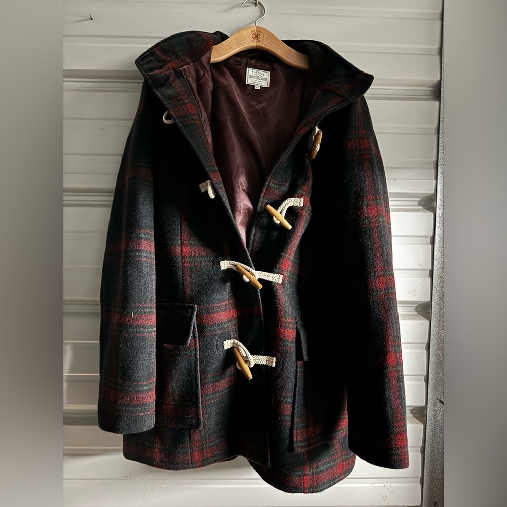 NWOT Fat Face Women’s Wool Blend Plaid Coat Size 8